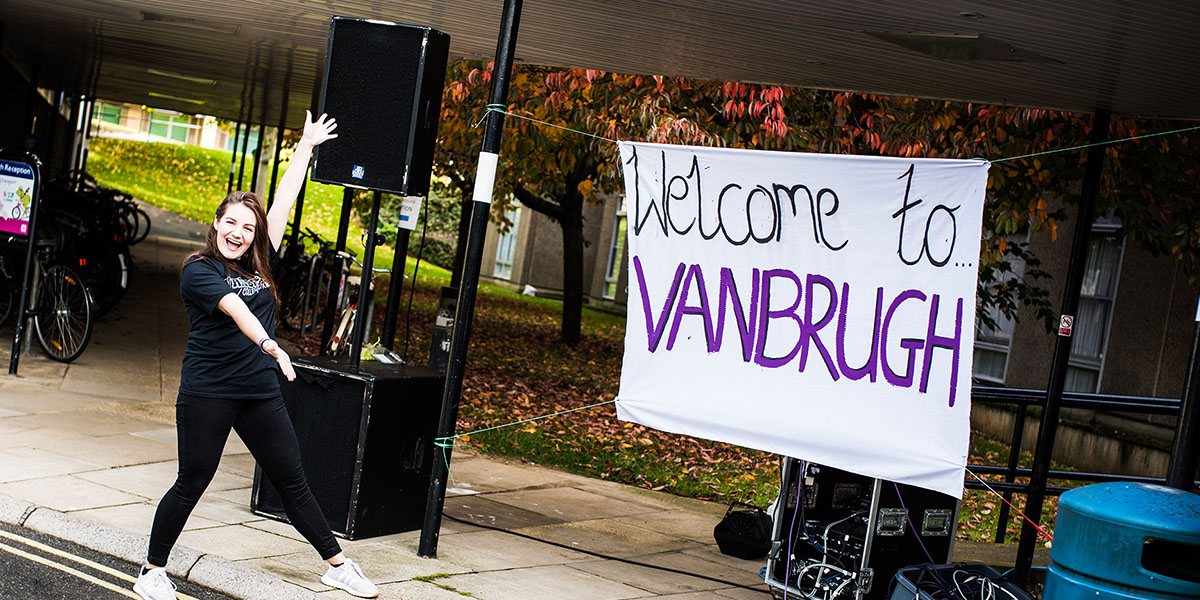 A Welcome to Vanbrugh Banner